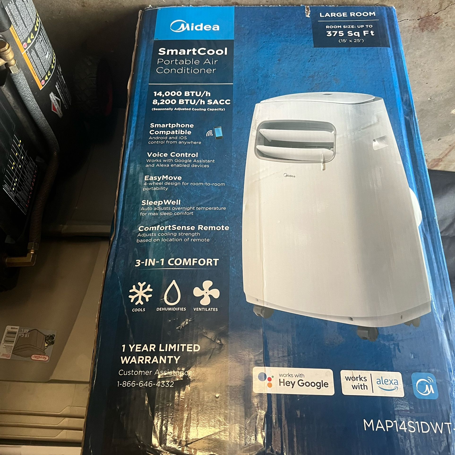 Air Conditioner 14,000 BTU/h 8,200 BTU/h SACC