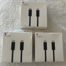 Apple - Thunderbolt 4 Pro Cable (3 m) - Black Each $60 