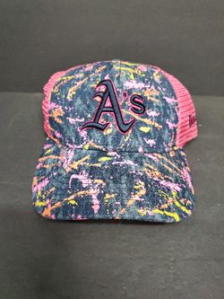 Oakland Athletics A's Youth Trucker Hat ~ Splatter Style