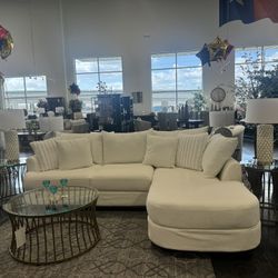 2 Pieces Chaise Sectional 