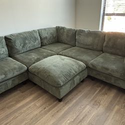 Large Green Sectional 
