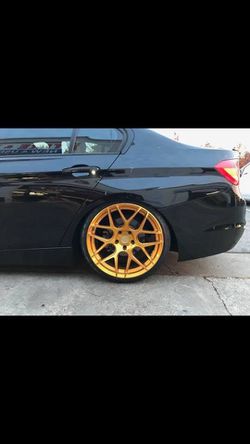 Bmw 19” new gold csl style rims tires set