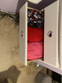 White Solid Wood Dresser