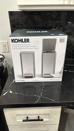 Kohler 6L Steel Step Trash Cans Set Of 2