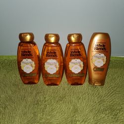 3 Shampoo/1 Conditioner 12.5oz Garnier Whole Blends Moroccan Argan And Camellia Oils