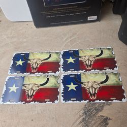 Collectible Texas Decor License Plates