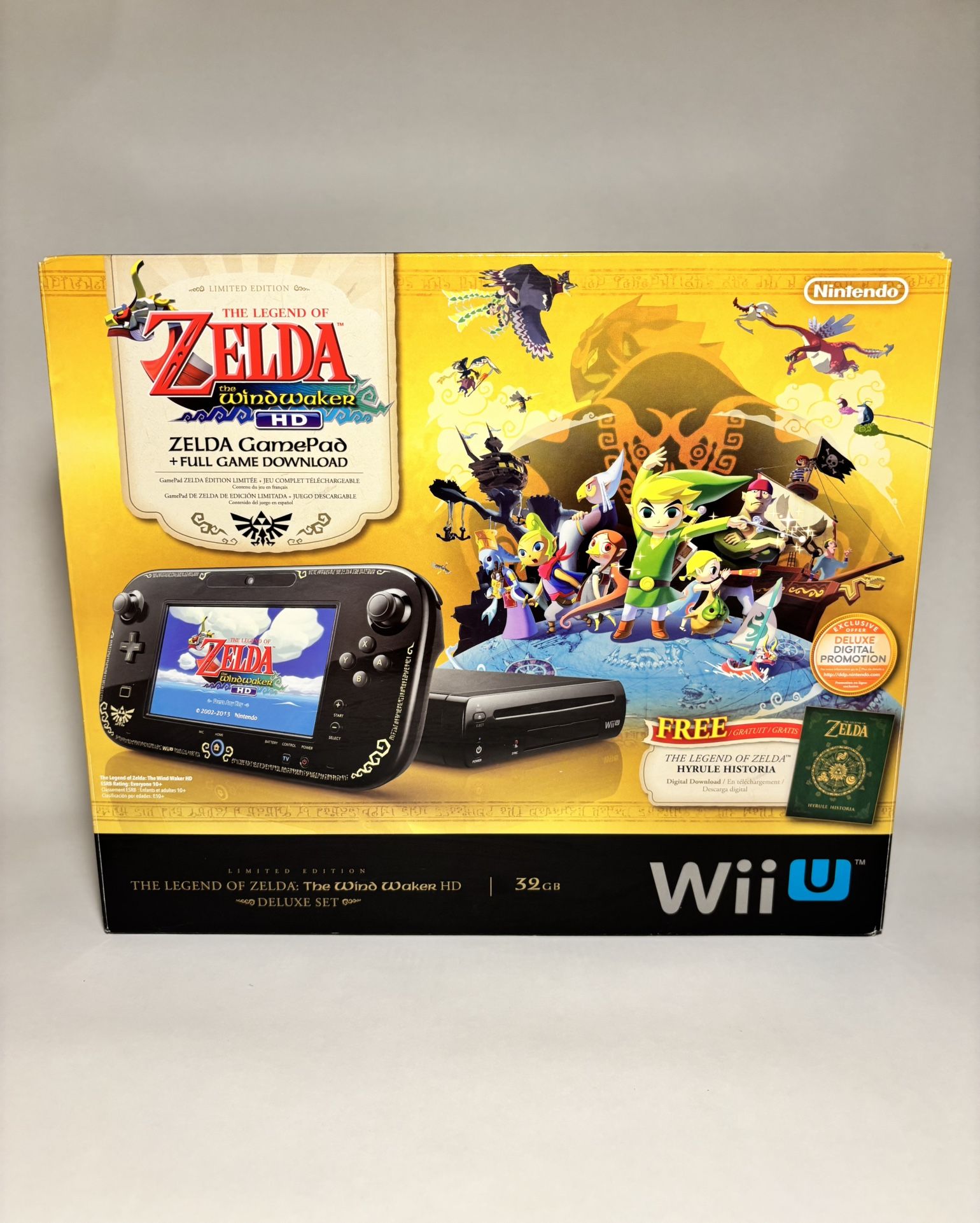 Nintendo Wii U The Legend Of Zelda Deluxe Set. CIB