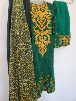 Women Embroidered Kaddar Dress 