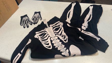 Youth large skeleton Halloween costume