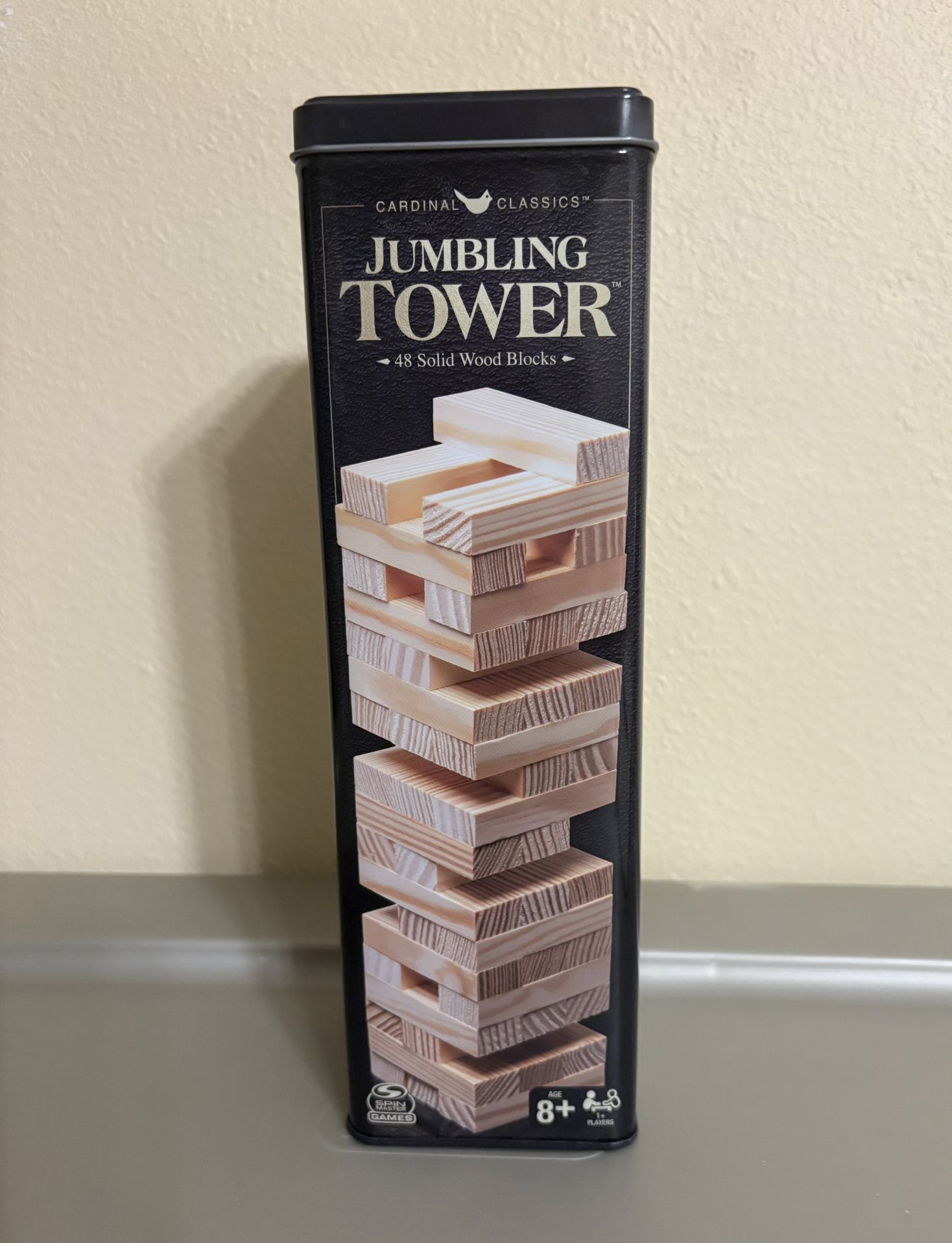 Cardinal Jumbling Tower 48 Solid Wood Blocks Game