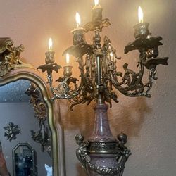 Price Is FIRM  Beautiful Antique Ornate Candelabras