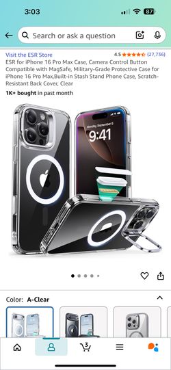 iPhone 16 Pro Max Case Clear 