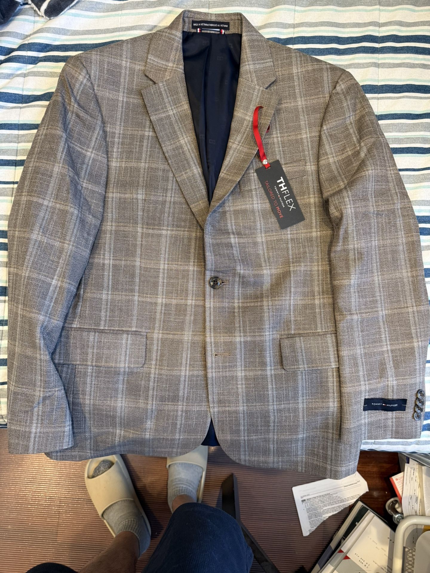 Tommy Hilfiger Wool Suit Jacket Blazer, New, Size 38S