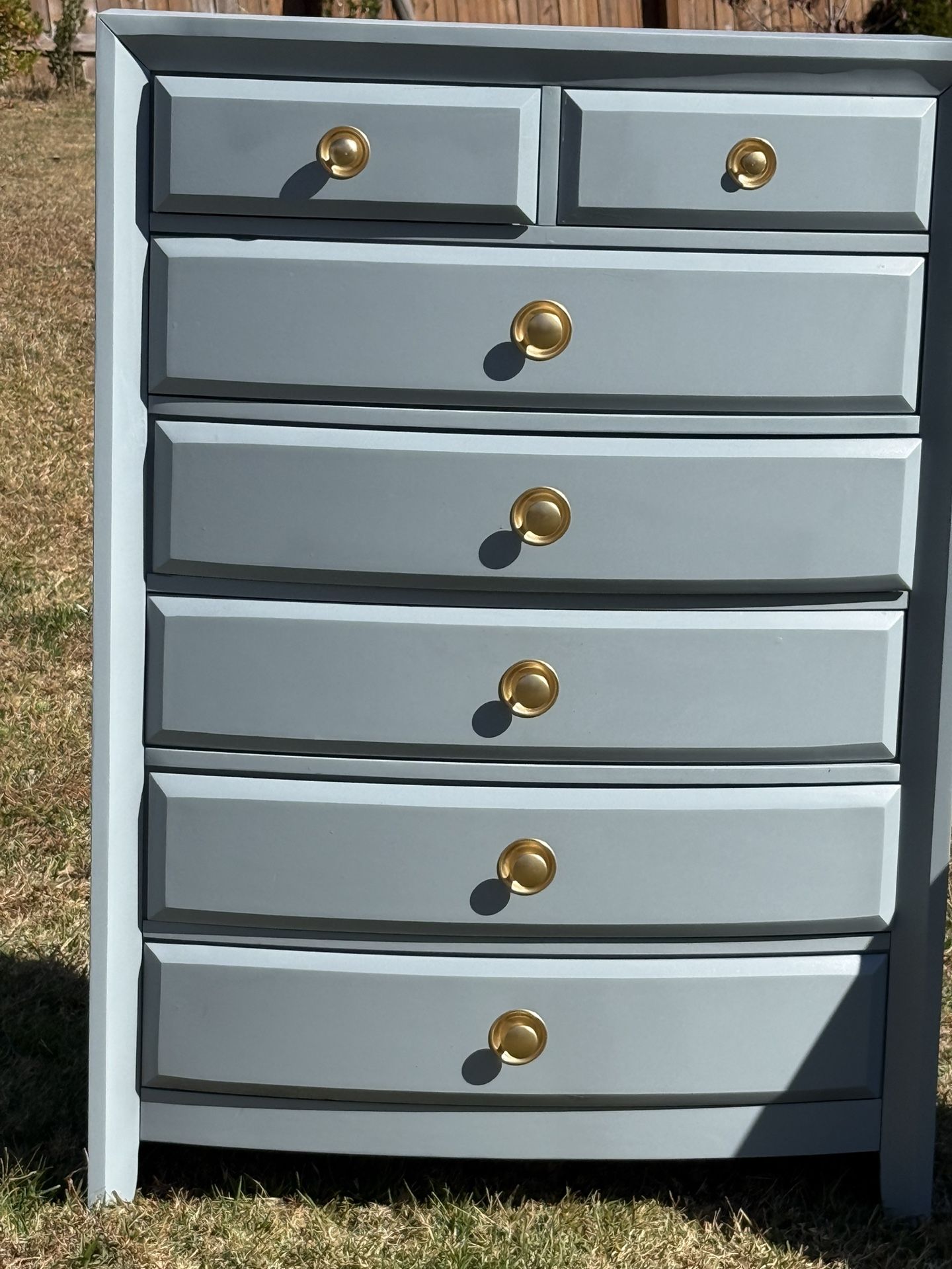 Modern Bedroom Dresser Set (2) Nightstands