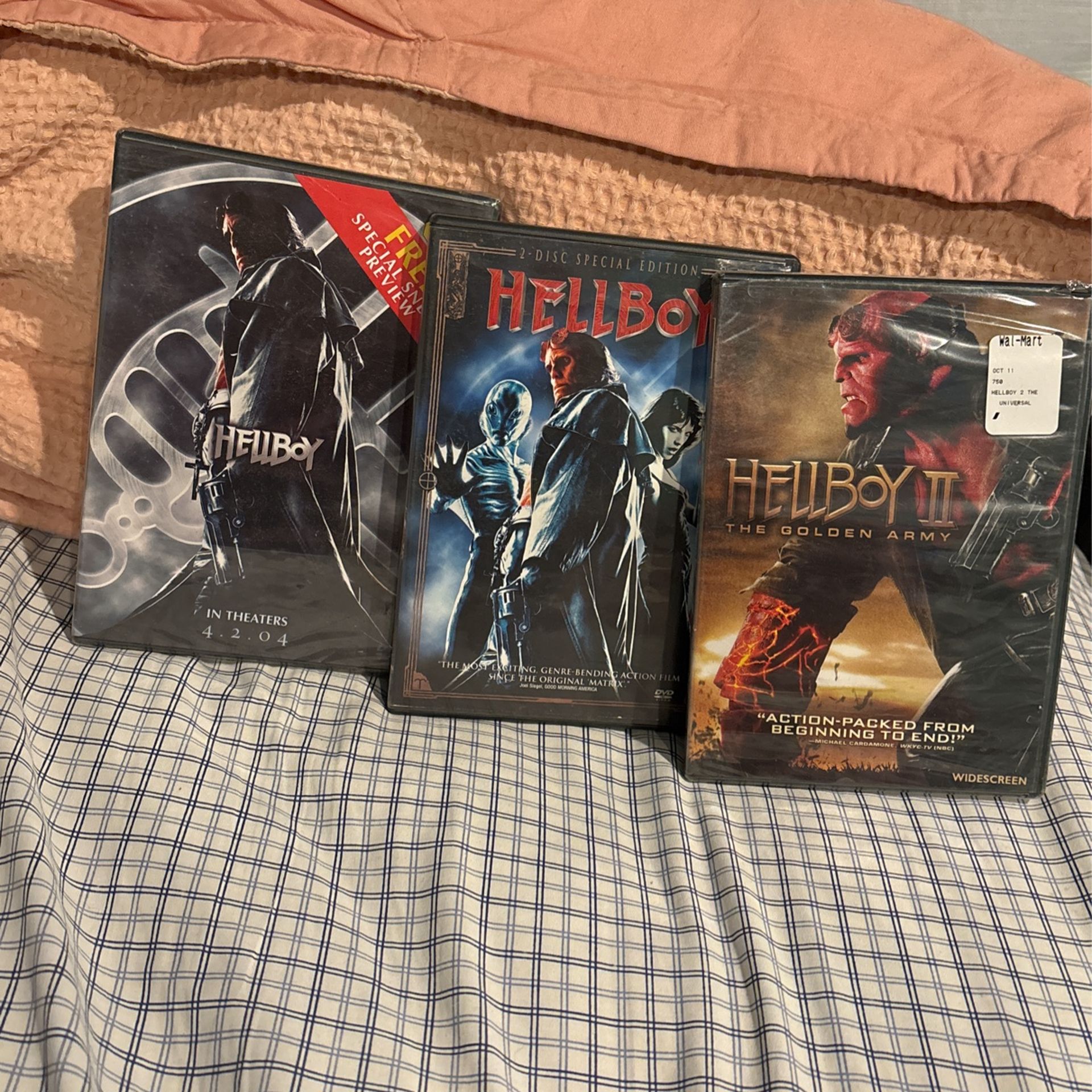 FREE Hellboy DVDs Two Are Still Sealed, All 3
