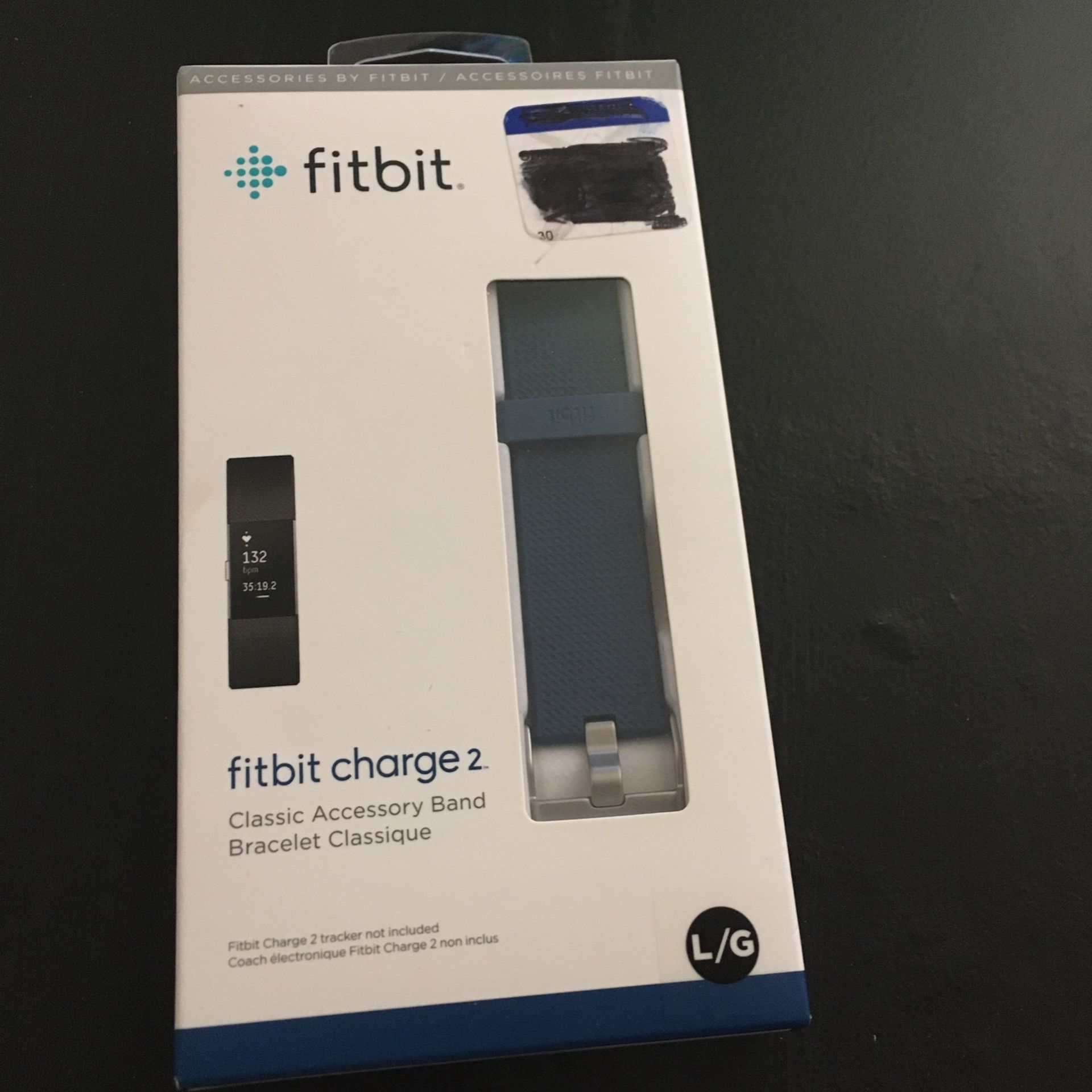 Fitbit Charge 2 Blue wristband Size Lg New