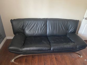 Black Leather Sofa