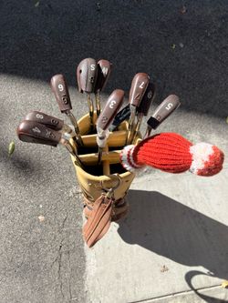Vintage PowerBilt Citation Golf Clubs, Persimmon Wood