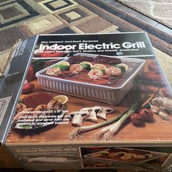 Maverick Vintage Indoor Electric Grill Never Used. Stoneware Cool To Touch 