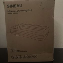 SINEAU 120” X 72” X 22” Inflatable Swimming Pool