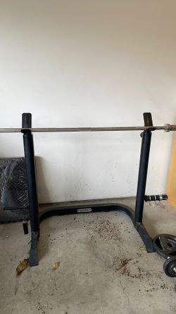 barbell with stand