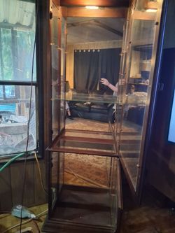 glass door shelving