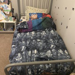 Twin Bed frame And Mattress 