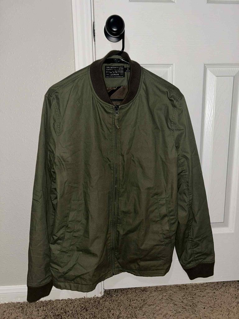 J crew/medium/green Bomber Jacket
