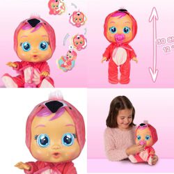 Cry babies magic tears dolls Fancy The Flamingo Doll Pink girls favorite