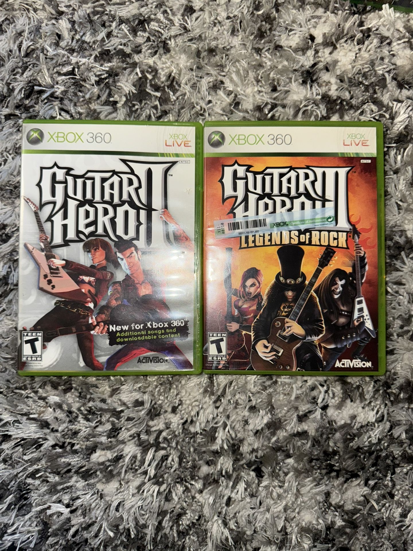 Guitar Hero 2 and 3 Xbox 360