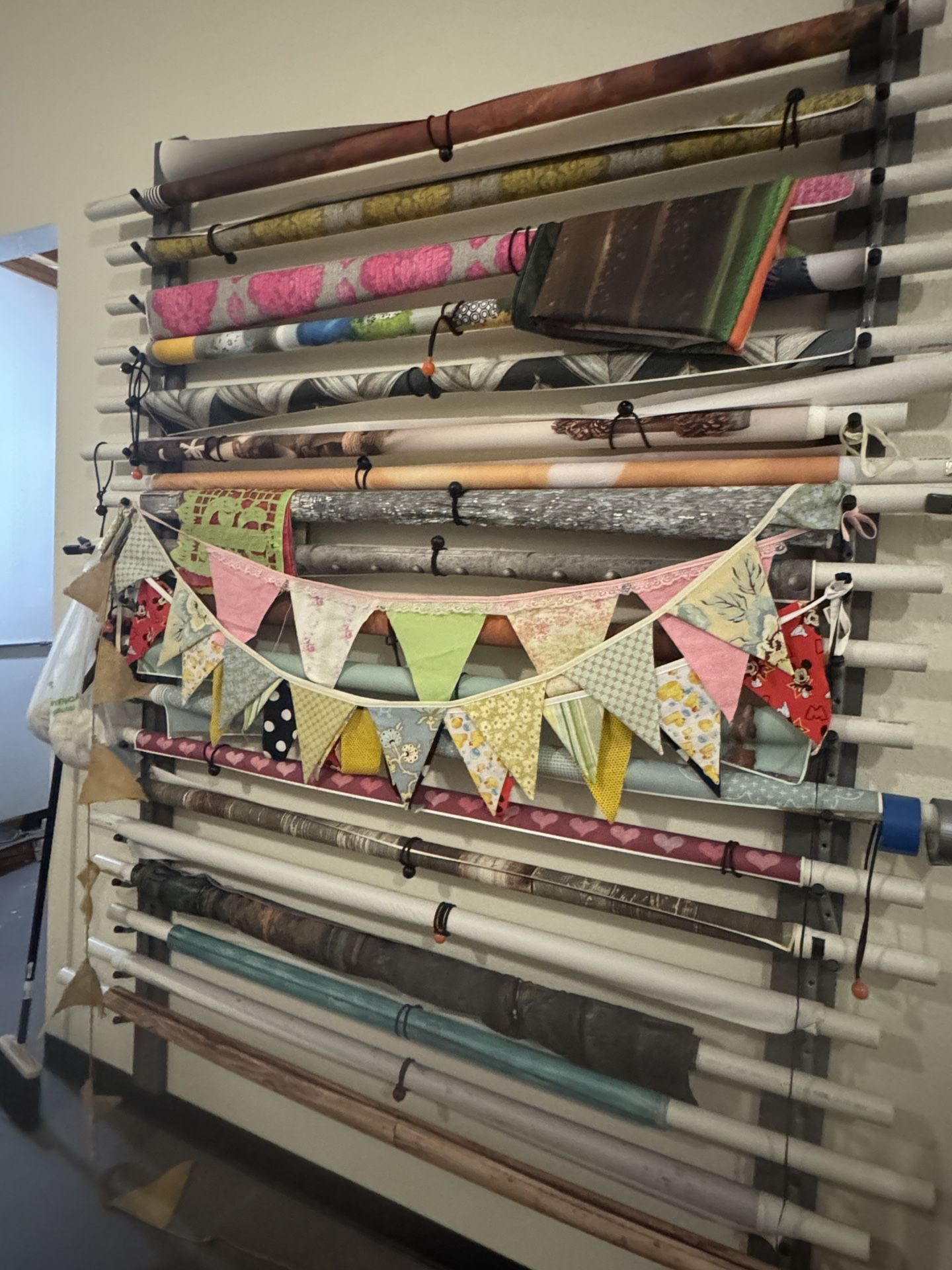 Multiple backdrops and backdrop holder