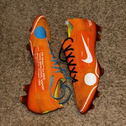 Nike Mercurial Vapor 360 x Off-White Orange Exclusive Football Soccer Cleats US10 Predator/f50/phantom/tiempo/hypervenom/collab/