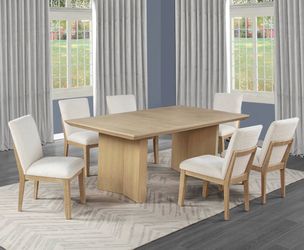 7pc table + 6 chairs