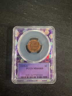 1939-S Lincoln Wheat Cent 1C PCGS MS66 RD