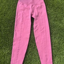Like New Pink Victoria Secret Active Leggings Size Large $20