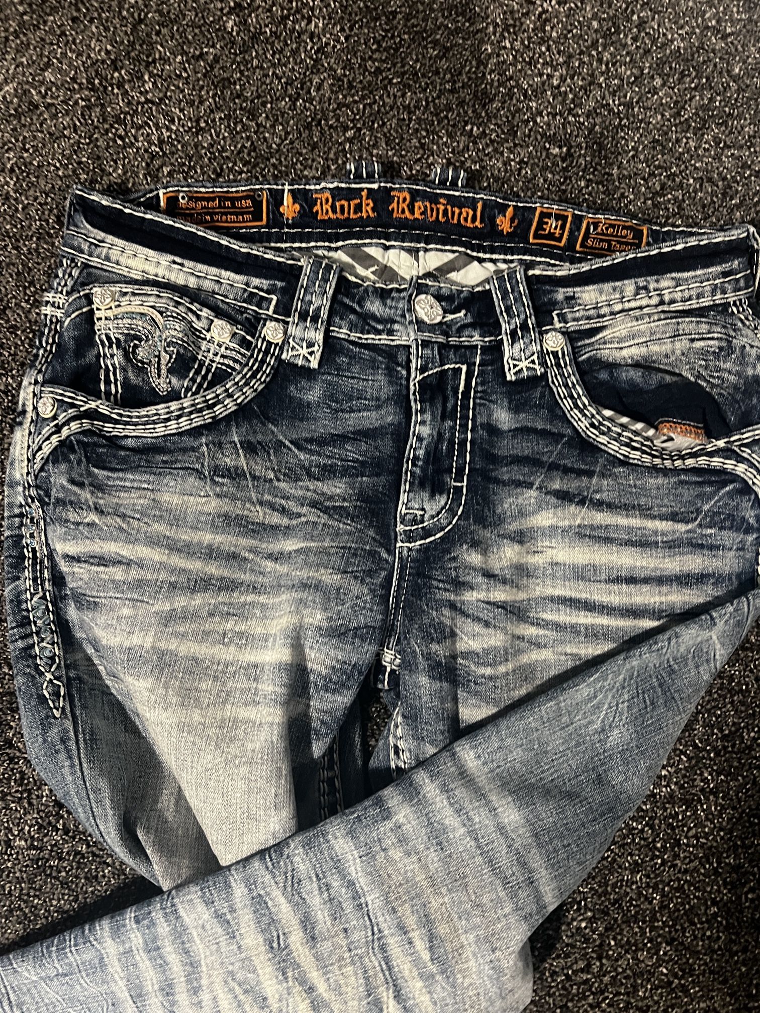 Bran New Rock Rival Kelley Slim Taper Stretch Jean