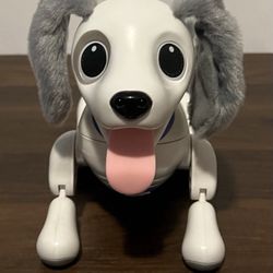 Hello Zoomer Miniature Dachshund White Robot Dog Takara TOMY