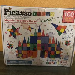 New Magnetic Tile Building Blocks 100 Pieces STEM