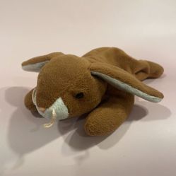 Vintage Original Ty Beanie Baby Ears the Brown and White Rabbit Good Used Cond… 
