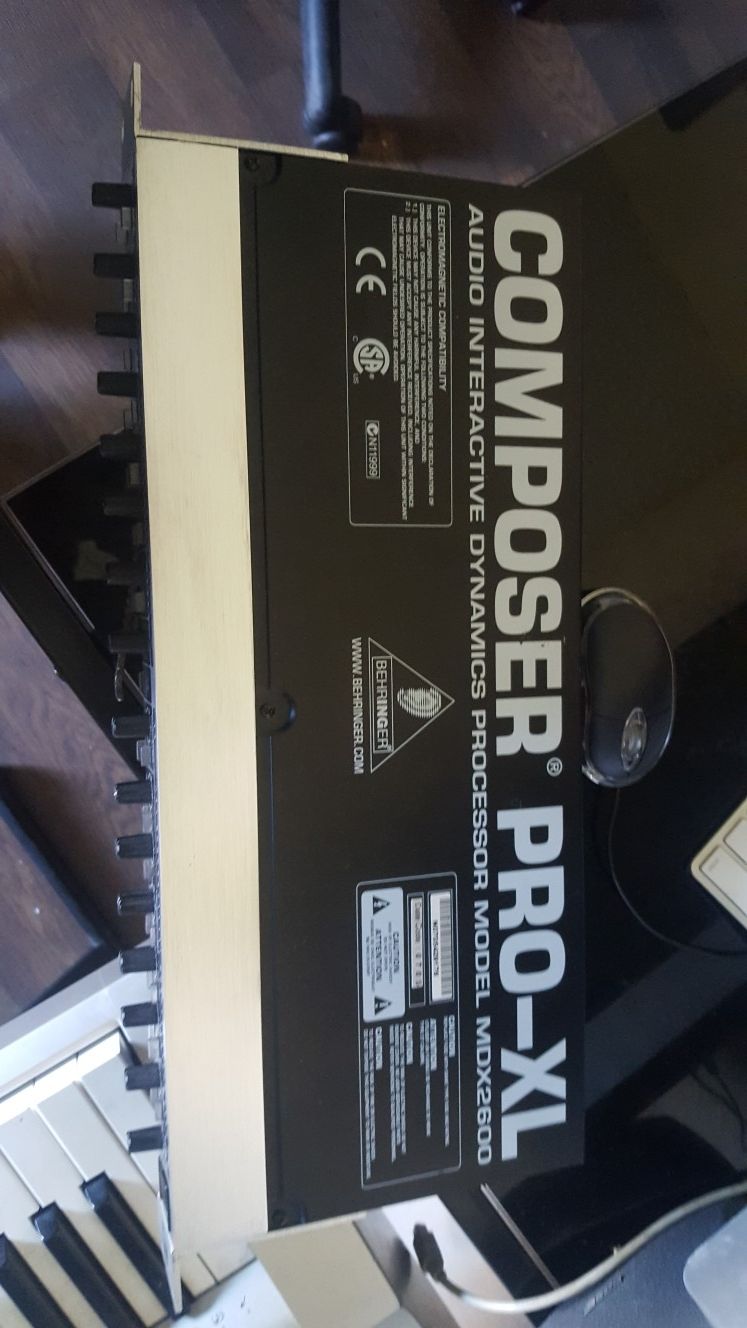 Behringer composer pro xl.. Audio interactive dynamics processor model mdx2600