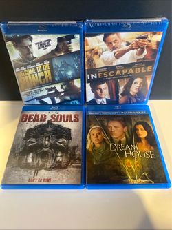 Blu-ray lot Action Suspense Horror Daniel Craig James McAvoy Marisa Tomei