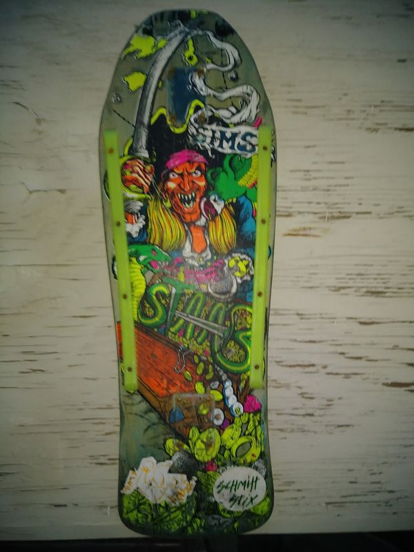 Vintage Original 1980s SIMS KEVIN STAAB Pirate skateboard deck. for