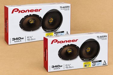 Pioneer A-Series Car Speakers 2-Sets 6.5" 2-Way Coaxial Speaker System 680 Watts TS-A653FH Package 🚨 Payment Options Available 🚨