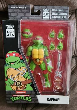 The Loyal Subjects BST AXN Teenage Mutant Ninja Turtles Raphael 5-inch action figure