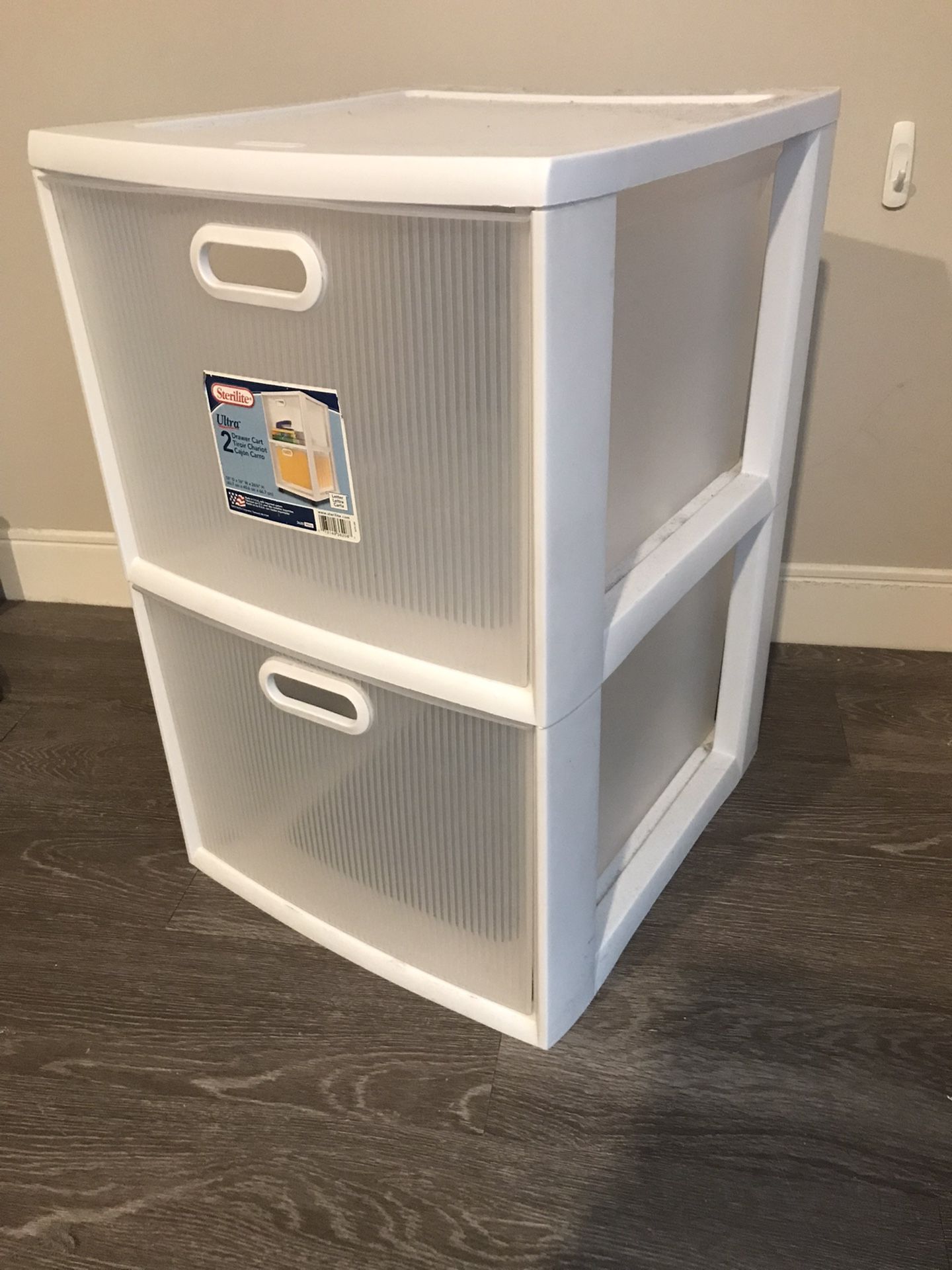  2 Drawer Storage Cart