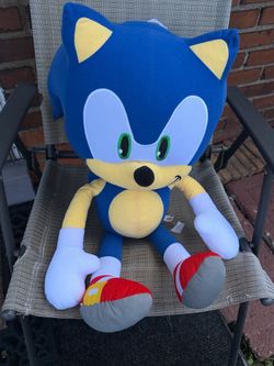 Sega Toy Factory Sonic The Hedgehog 2024 21” Plush Large Good Condition Souvenir