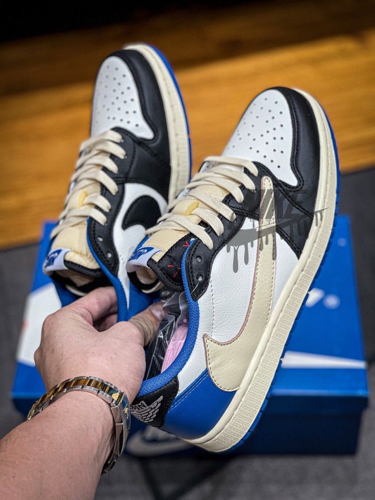 Jordan 1 Low Fragment x Travis Scott Size 4 to 13