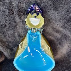 Vintage Murano Glass Clown Art