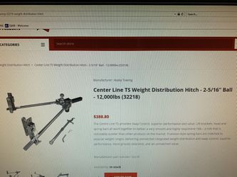 Husky Center Line TS weight distribution hitch