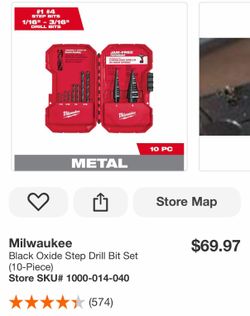 Milwaukee Black Oxide Step Drill Bit Set (10- Piece)